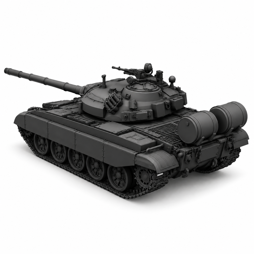 SSMODEL 1/72 1/144 Multi Scale T-55AM Merida polished tank MODEL kit TSS0388