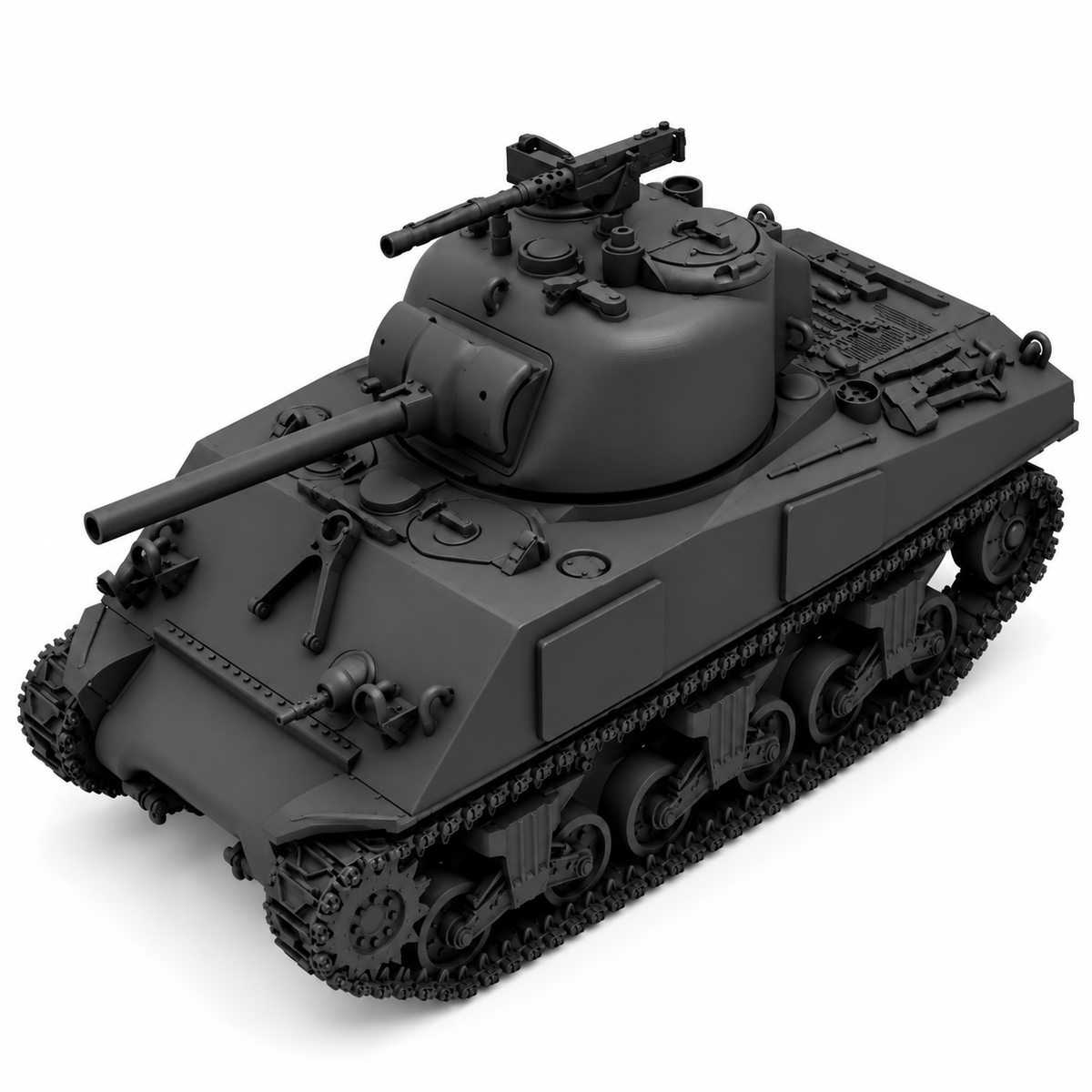 SSMODEL 1/72 1/144 Multi-Scale M4A2 Sherman US Medium Tank Resin MODEL TSS0218 — detail view 4
