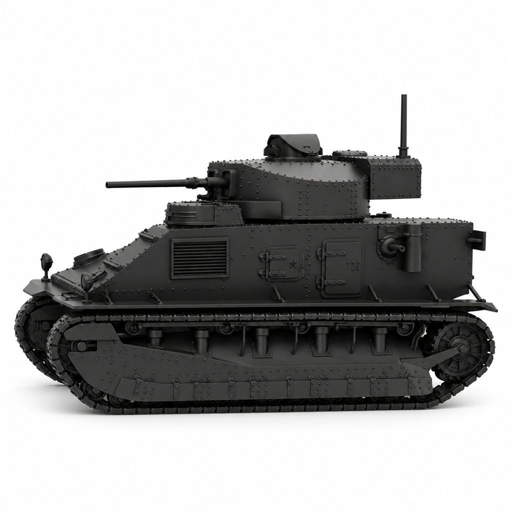 SSMODEL 1/72 1/144 Multi Scale Vickers Medium Tank Mk.II UK Resin MODEL TSS1403