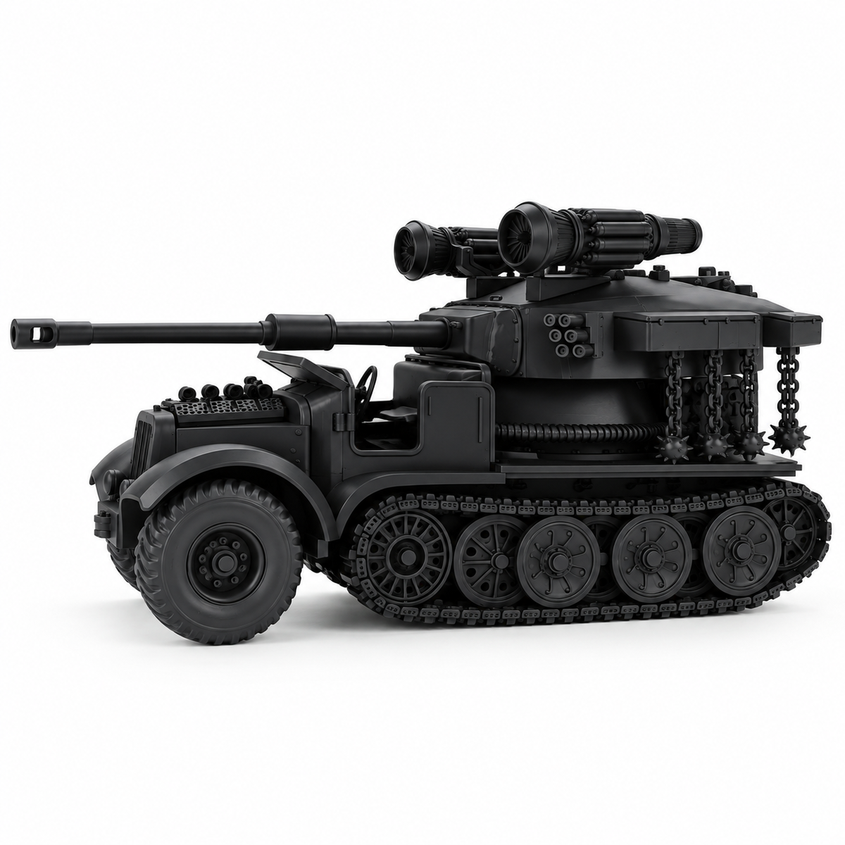 SSMODEL 1/72 1/144 Sd.Kfz.6/3 7.62cm Pak 36 Diana Sci-Fi Resin Model Kit TSS1576 — detail view 3