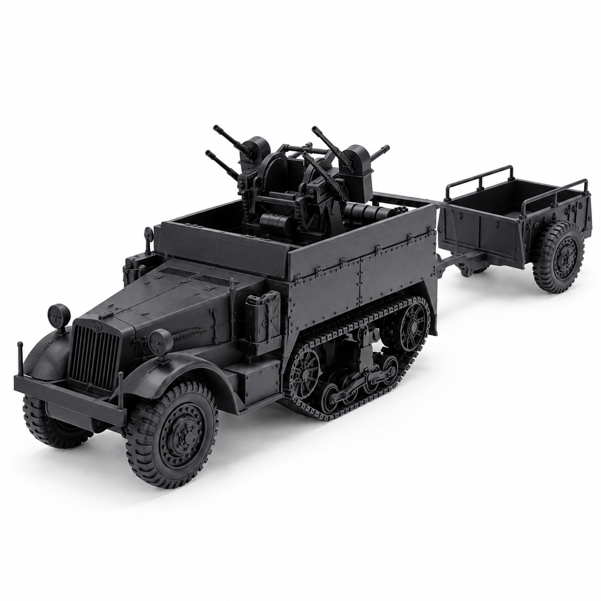 SSMODEL 1/72 1/144 WWII US M10 Ammo Trailer 1-Ton Cargo Resin Model Kit TSS1078 — detail view 14