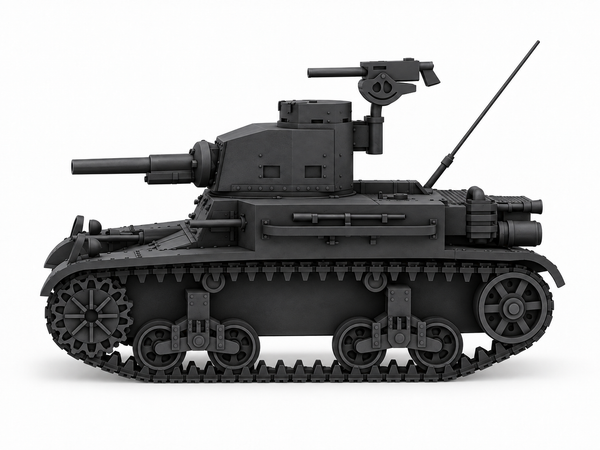 SSMODEL 1/72 1/144 Multi Scale Light Tank M2A4 US WW2 Tank MODEL kit TSS1301