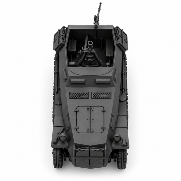 SSMODEL 1/72 1/144 Sd.Kfz.250/7 8cm Granatwerfer Carrier Resin Model Kit TSS1525