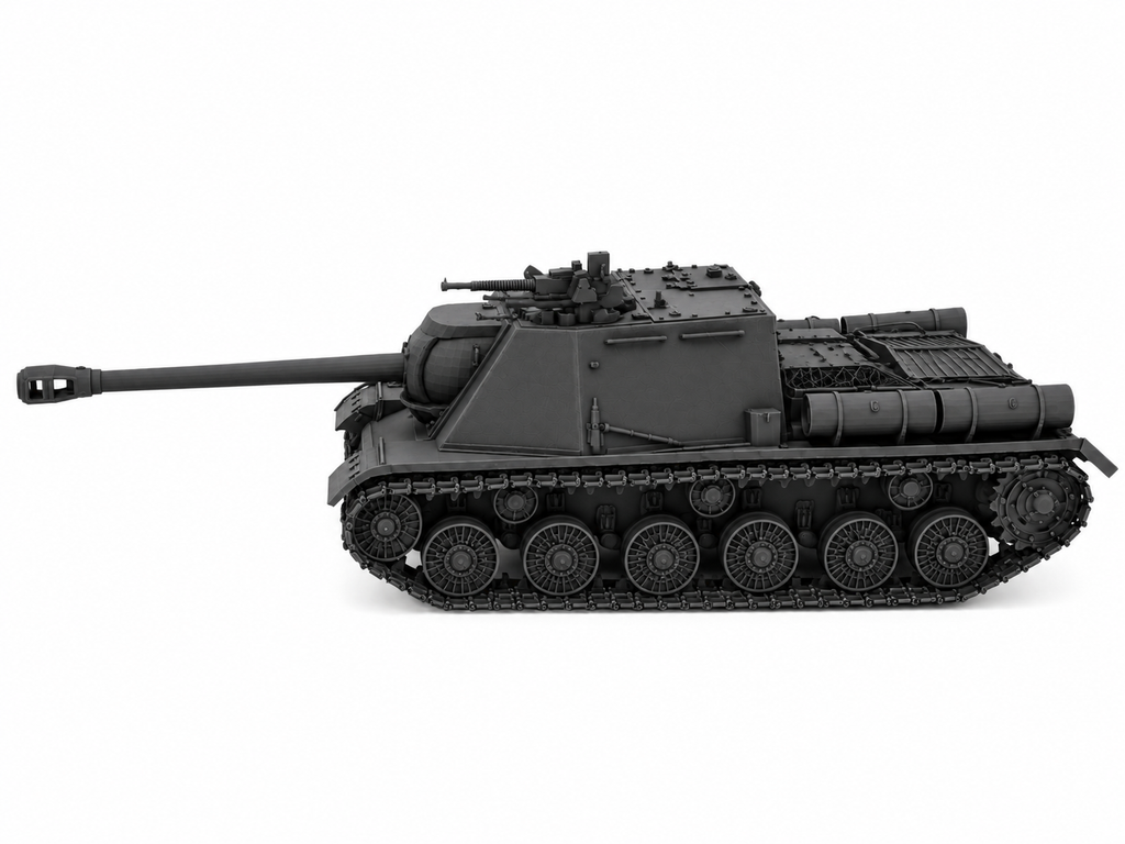 SSMODEL 1/72 1/144 Multi Scale ISU-122s Tank Resin MODEL kit TSS0032
