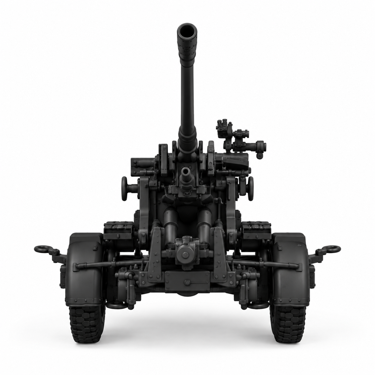 SSMODEL 1/72 1/144 AA-gun 2cm Flak30 on wheels on cross Gunner Resin KIT TSS1446 — detail view 2