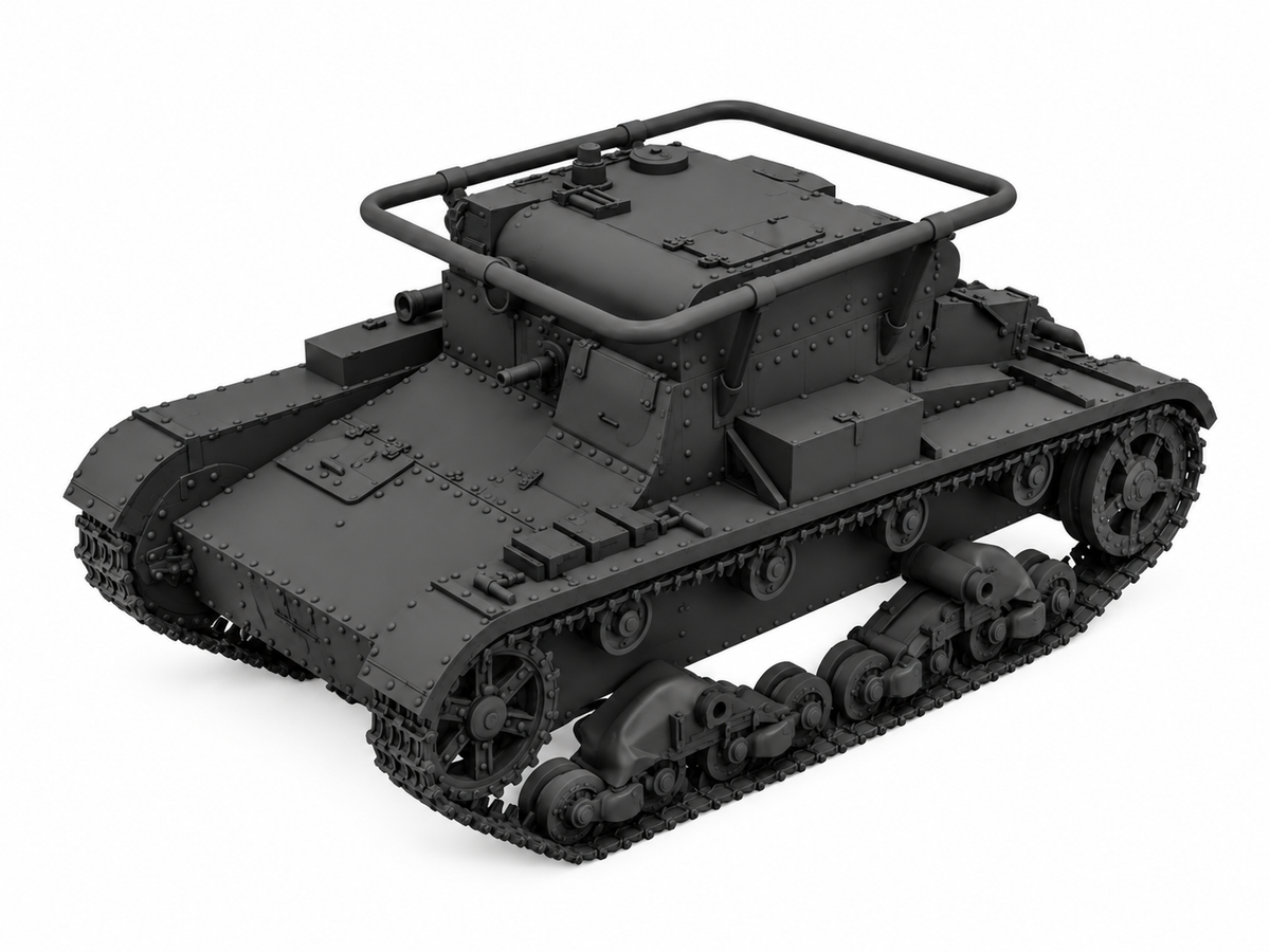 SSMODEL 1/72 1/144 Multi Scale T-26N observation tank Resin Model Kit TSS0073 — detail view 11