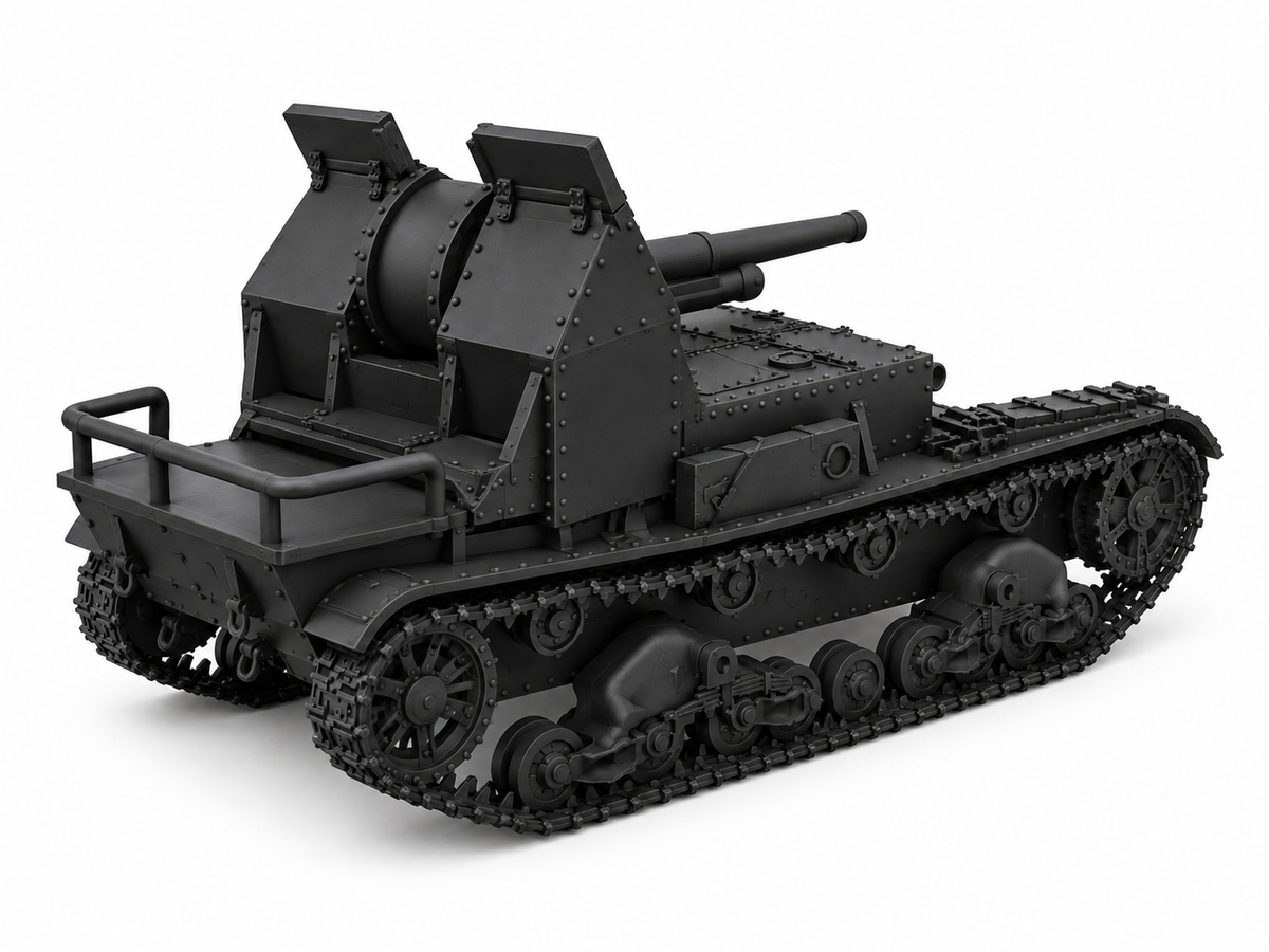 SSMODEL 1/72 1/144 Multi Scale SU-5 tank Resin Model Kit TSS0080 — detail view 4