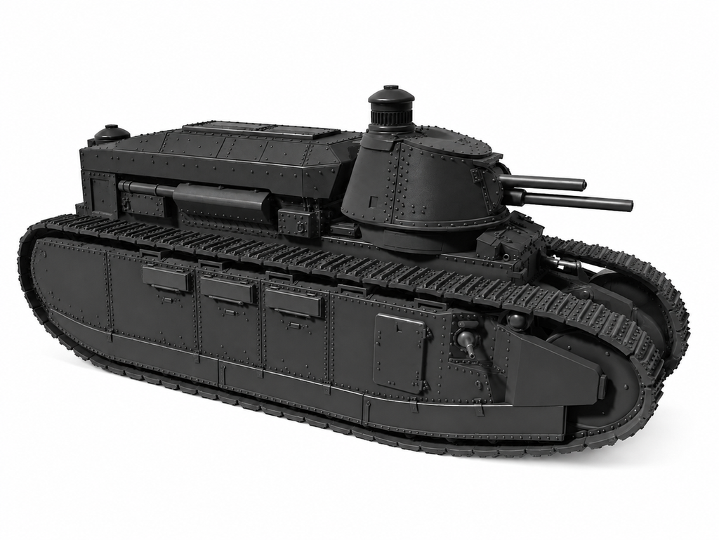SSMODEL 1/72 1/144 Char 2C Char 2C Normandie SuperHeavy Tank MODEL TSS1363