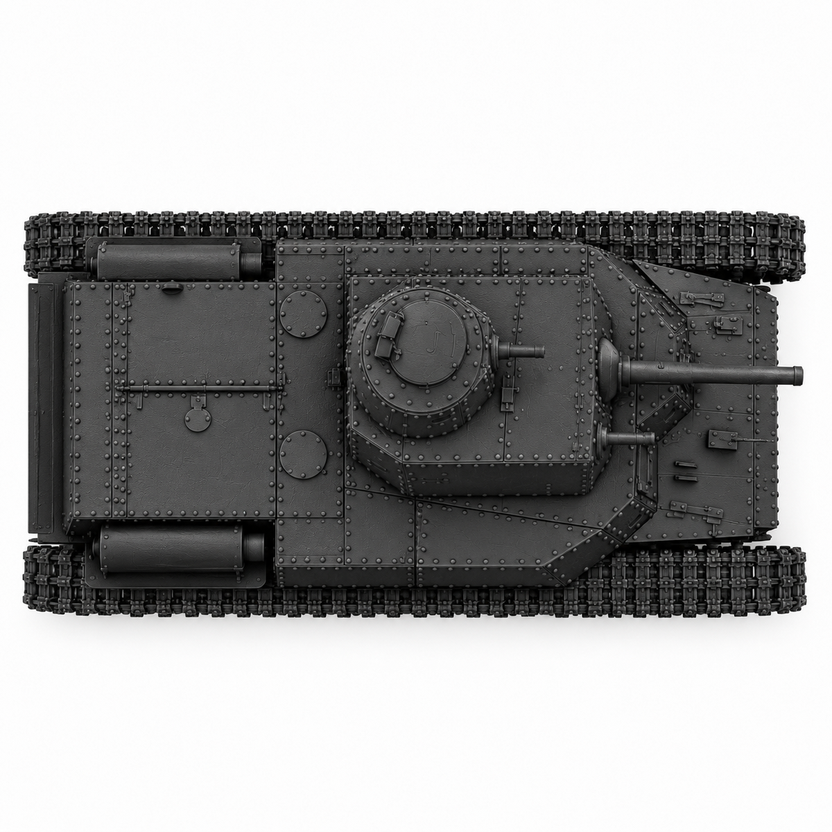 SSMODEL 1/72 1/144 Multi Scale T-24 Soviet Interwar Medium Tank MODEL TSS0007 — detail view 5