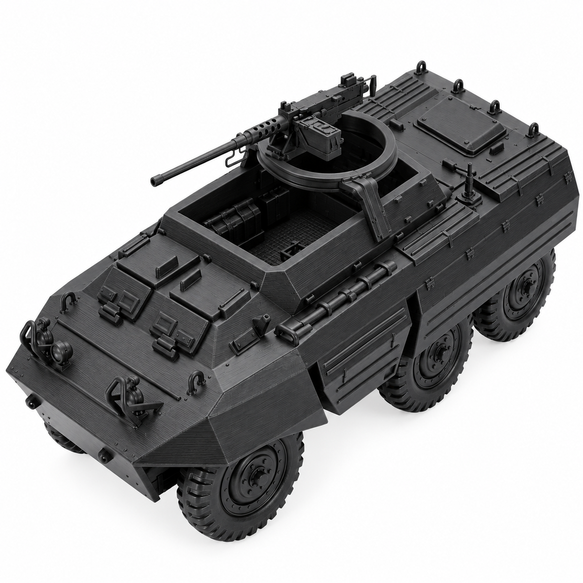SSMODEL 1/72 1/144 Multi-Scale WWII US M20 Armored Utility Car Model Kit TSS1077 — detail view 5