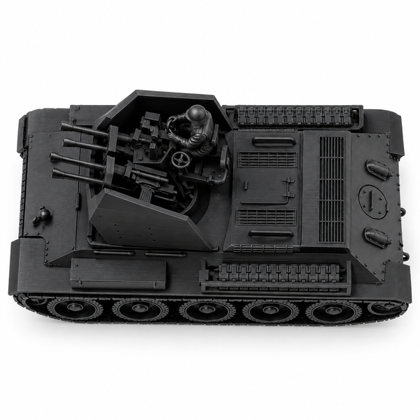 SSMODEL 1/72 1/144 WW2 Flakpanzer T-34r 2cm Flakvierling AA Resin Model TSS1242