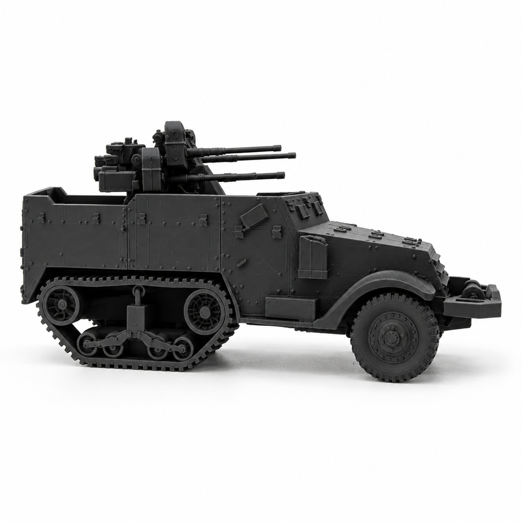 SSMODEL 1/72 1/144 Multi Scale WWII US M16 MGMC Half-track AA Model Kit TSS0876