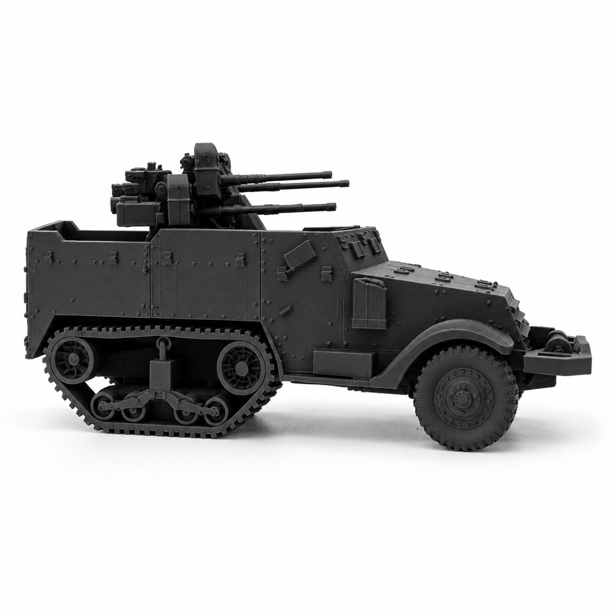 SSMODEL 1/72 1/144 Multi Scale WWII US M16 MGMC Half-track AA Model Kit TSS0876 — detail view 4