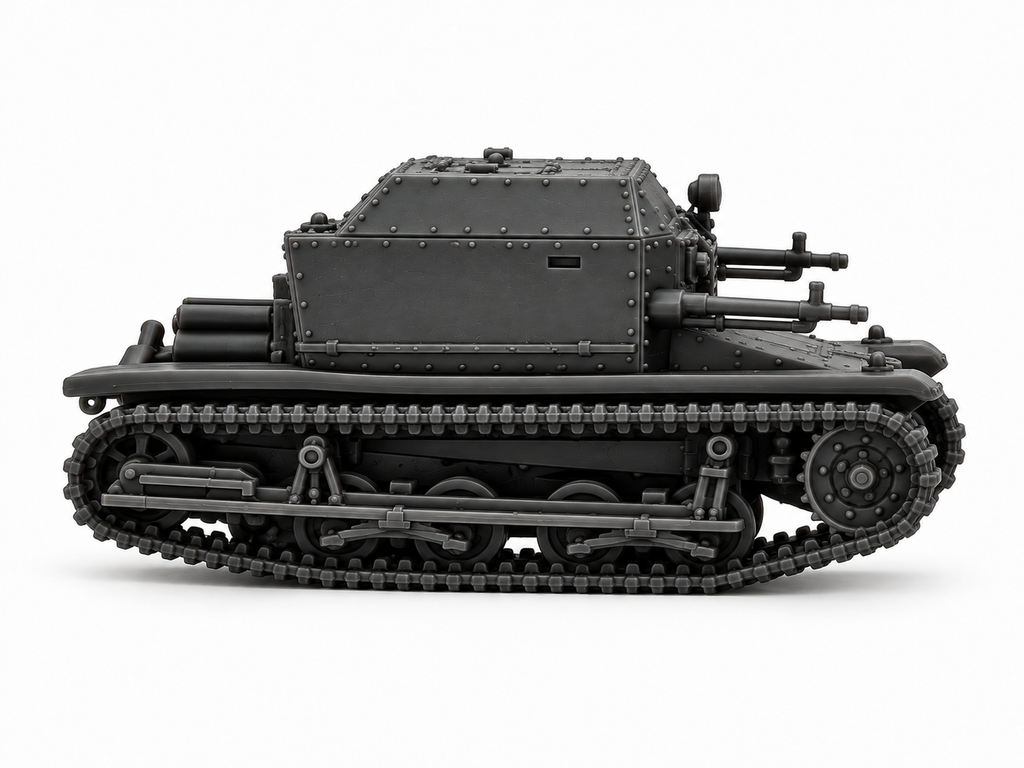 SSMODEL 1/72 1/144 Multi Scale Tankette vz.33 P-I Tank MODEL kit TSS1386