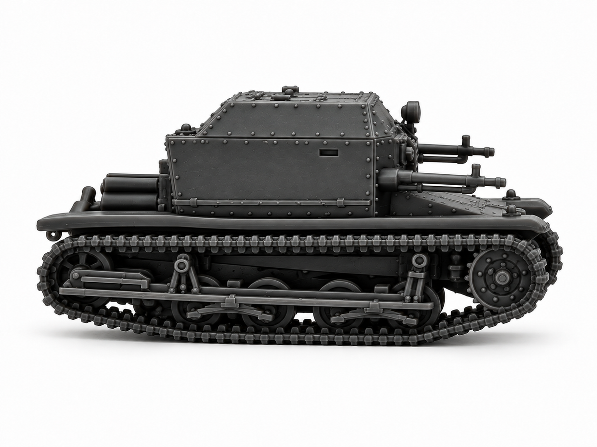 SSMODEL 1/72 1/144 Multi Scale Tankette vz.33 P-I Tank MODEL kit TSS1386 — scale model kit