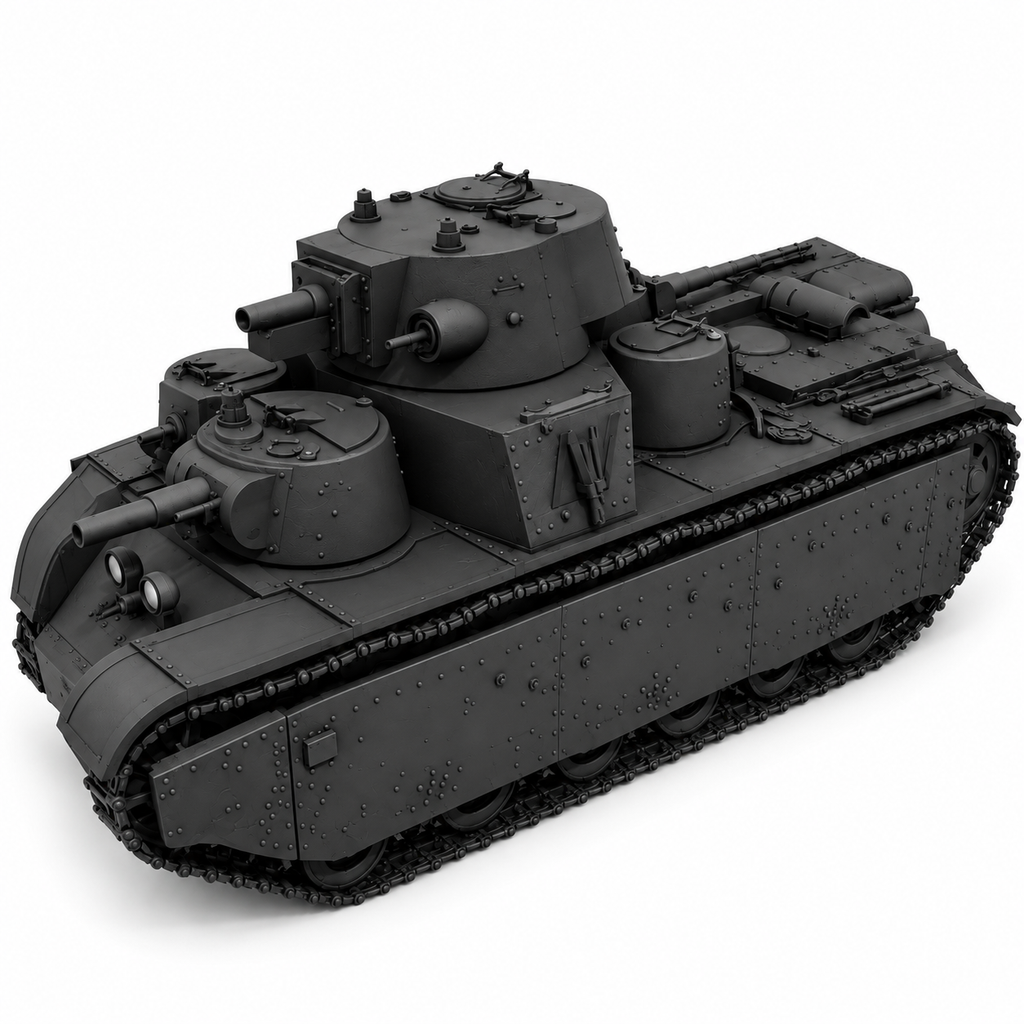SSMODEL 1/72 1/144 Multi Scale T-35 mod 1939 Tank Resin MODEL KIT TSS0520