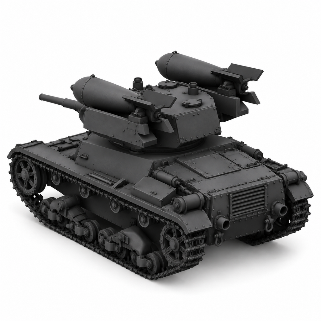 SSMODEL 1/72 1/144 Multi Scale RT-26 Soviet Rocket Tank MODEL kit TSS0400