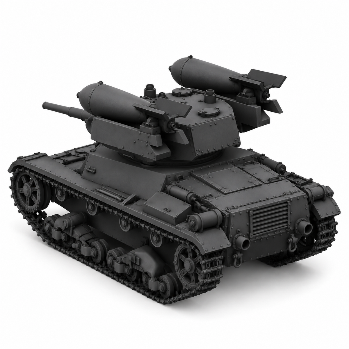 SSMODEL 1/72 1/144 Multi Scale RT-26 Soviet Rocket Tank MODEL kit TSS0400 — detail view 4
