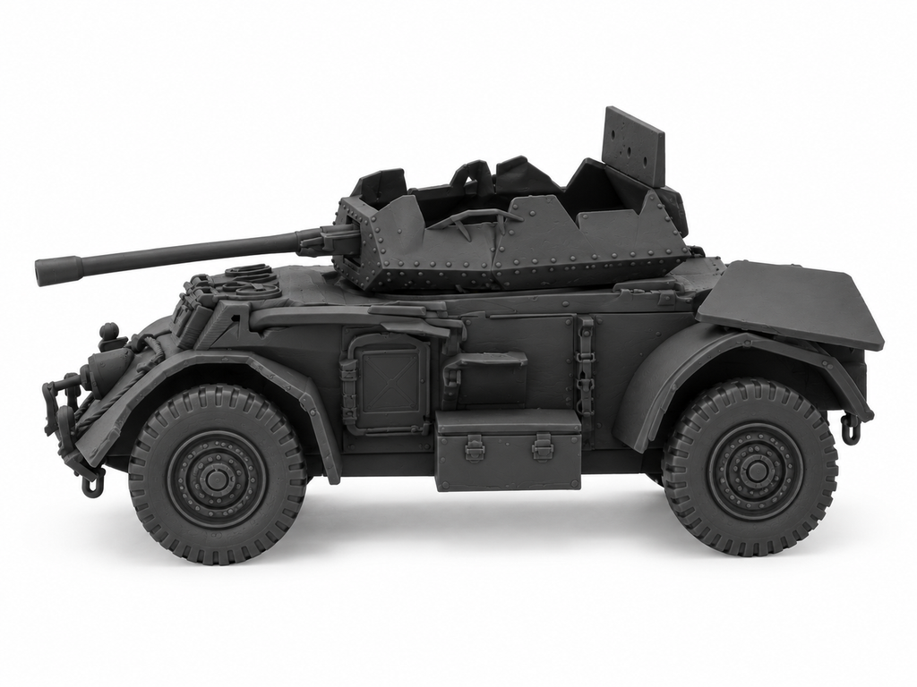 SSMODEL 1/72 1/144 Multi Scale Destroyed Armored Staghound Mk.III MODEL TSS1180