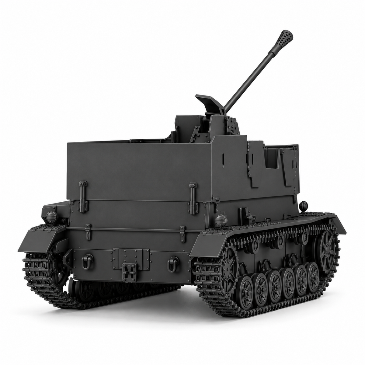 SSMODEL 1/72 1/144 Flakpanzer IV 3.7cm Flak43 Mobelwagen Resin Model Kit TSS1485 — detail view 3