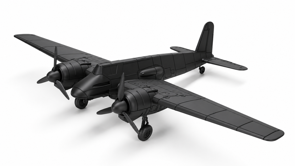 SSMODEL Multi Scale Henschel Hs 129 B-2 3 Pilots Germany WW2 MODEL kit RSS0003