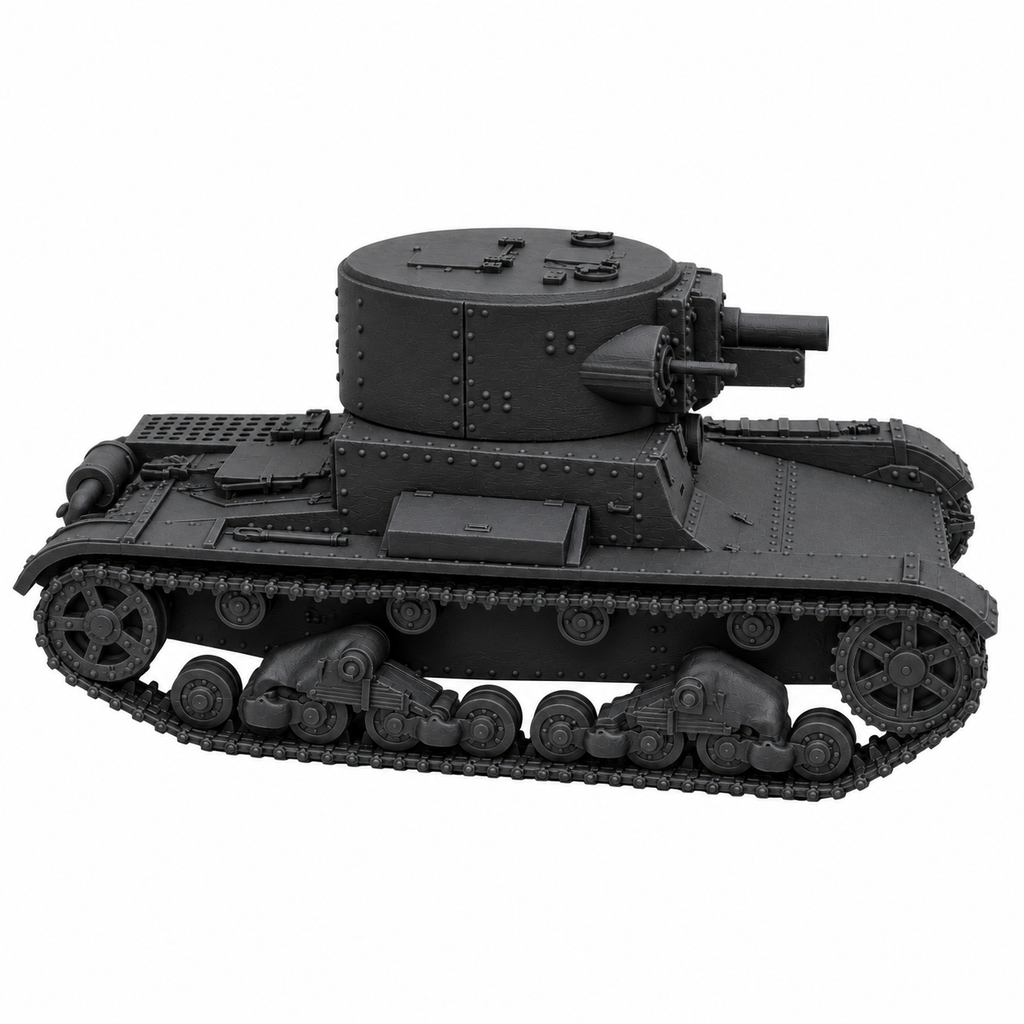 SSMODEL 1/72 1/144 Multi Scale T-26A T-26-4 tank Resin Model Kit TSS0083