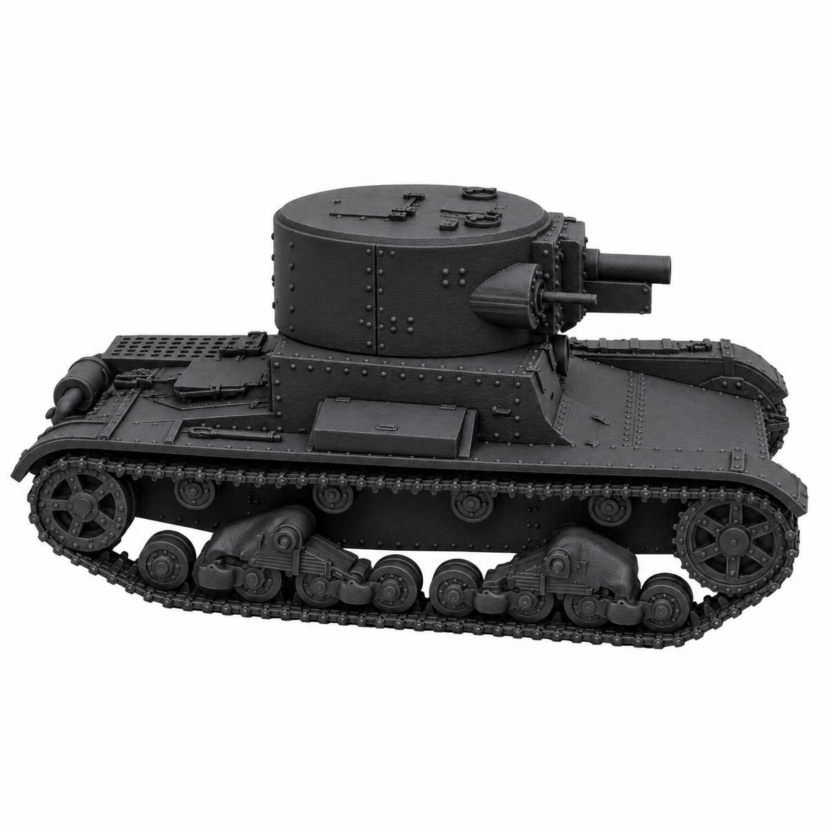 SSMODEL 1/72 1/144 Multi Scale T-26A T-26-4 tank Resin Model Kit TSS0083 — detail view 3