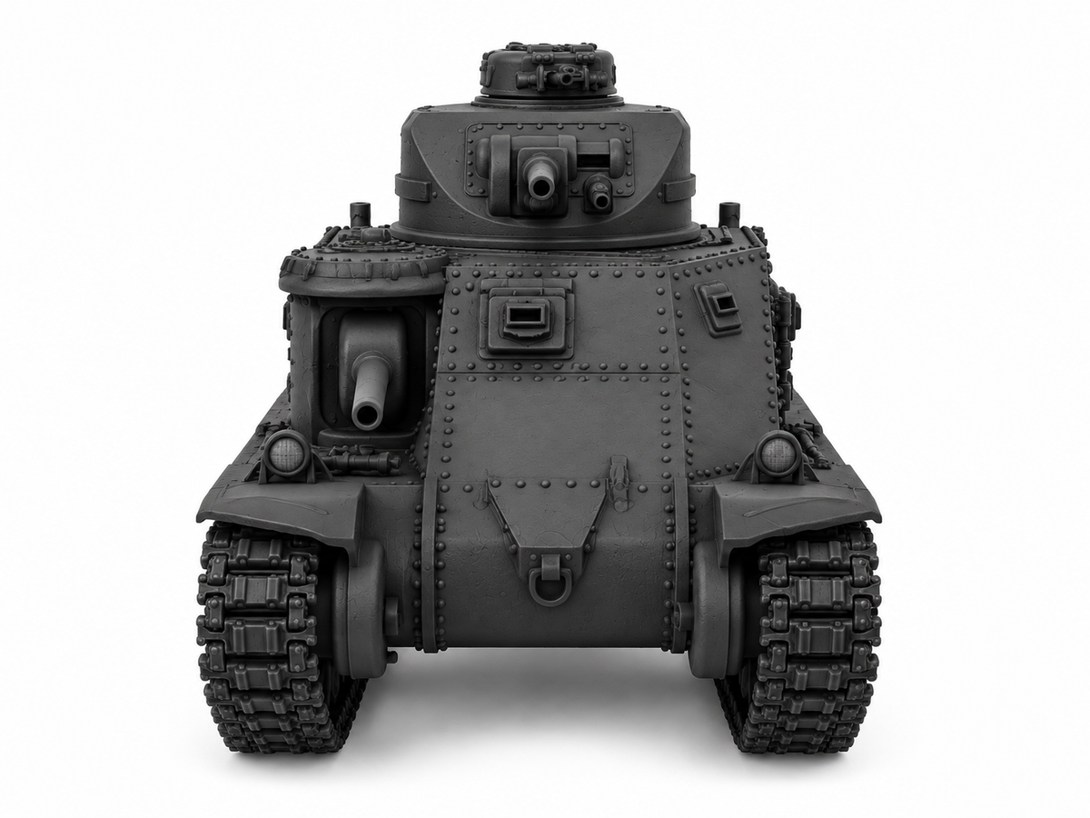 SSMODEL 1/72 1/144 Multi Scale M3 Lee Medium US WW2 Tank MODEL kit TSS1303 — detail view 3