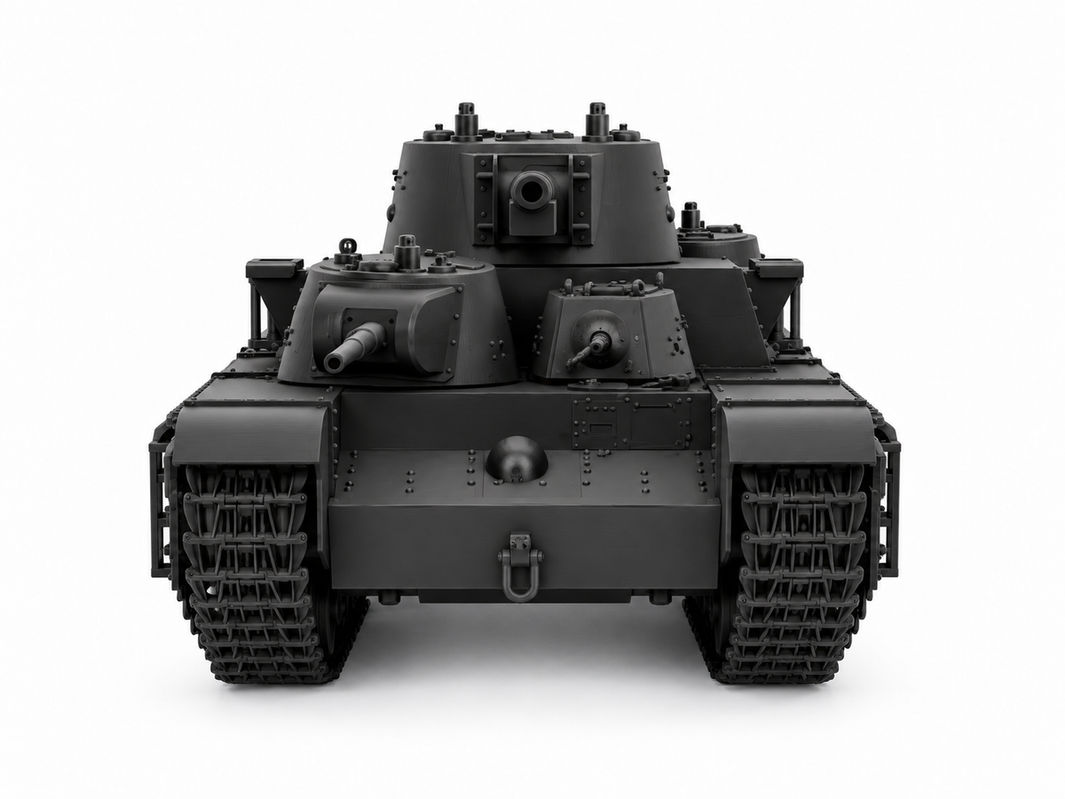 SSMODEL 1/72 1/144 Multi Scale T35 Heavy model 1938 USSR Tank MODEL kit TSS1373 — detail view 5