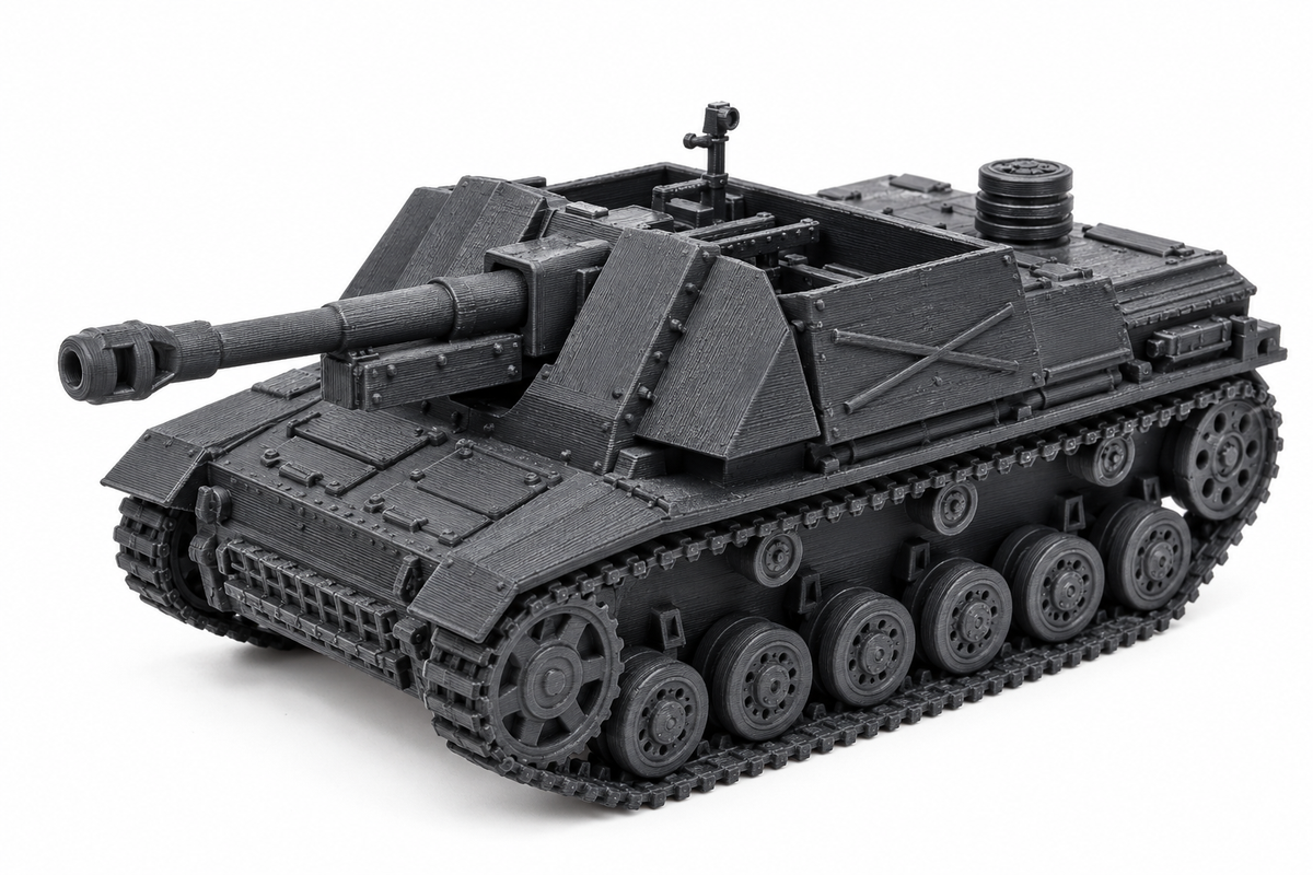 SSMODEL 1/72 1/144 15cm sIG 33 Panzerkampfwagen III Tank Resin MODEL KIT TSS0739 — detail view 2