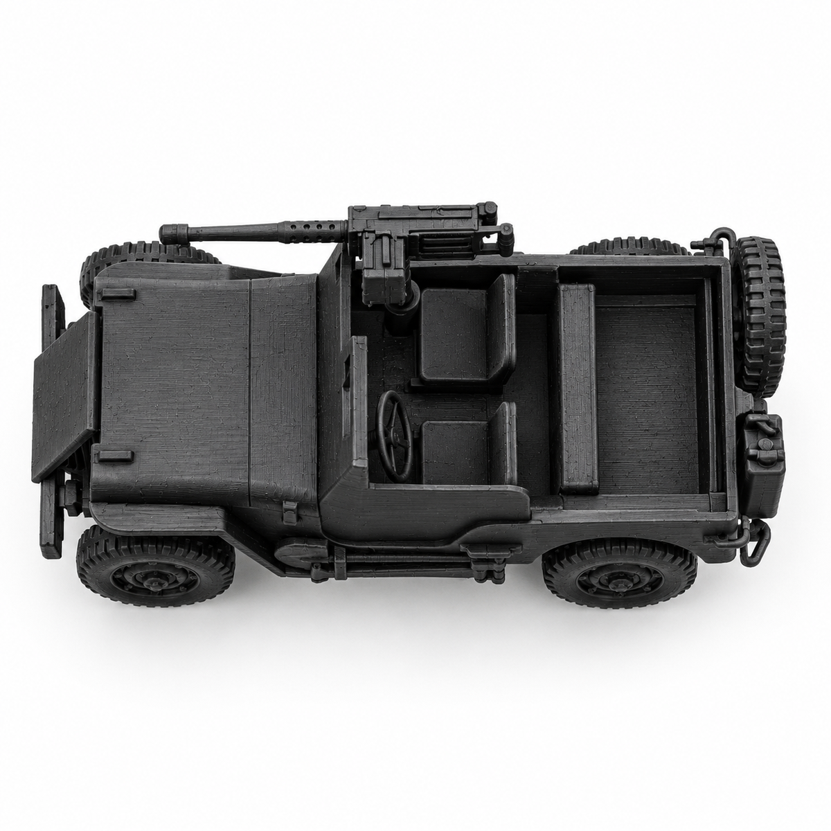 SSMODEL 1/72 1/144 WW2 US Armored Willys MB 4x4 Machine Gun Resin Model TSS1037 — detail view 5