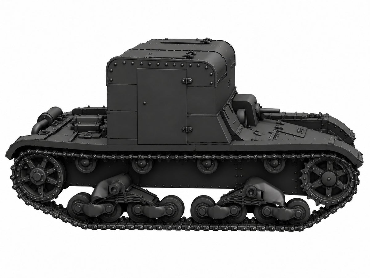 SSMODEL 1/72 1/144 Multi Scale TP-26 tank Resin Model Kit TSS0075 — detail view 5