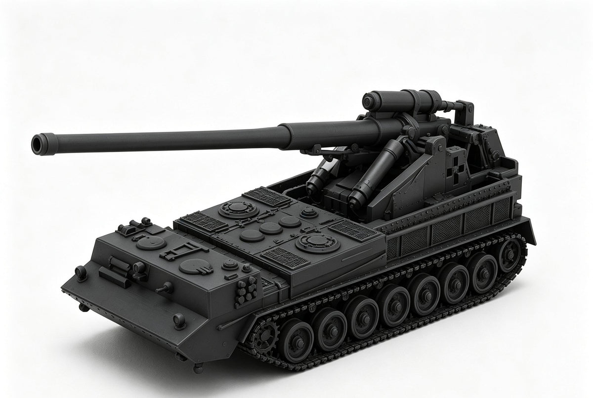 SSMODEL 1/72 1/144 VK 2.07 Pfingstrose 2S7 Pion German Resin Model Kit TSS0422 — detail view 14