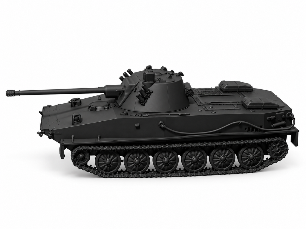 SSMODEL 1/72 1/144 PT-76-57 Russian experimental amphibious tank Model TSS0283