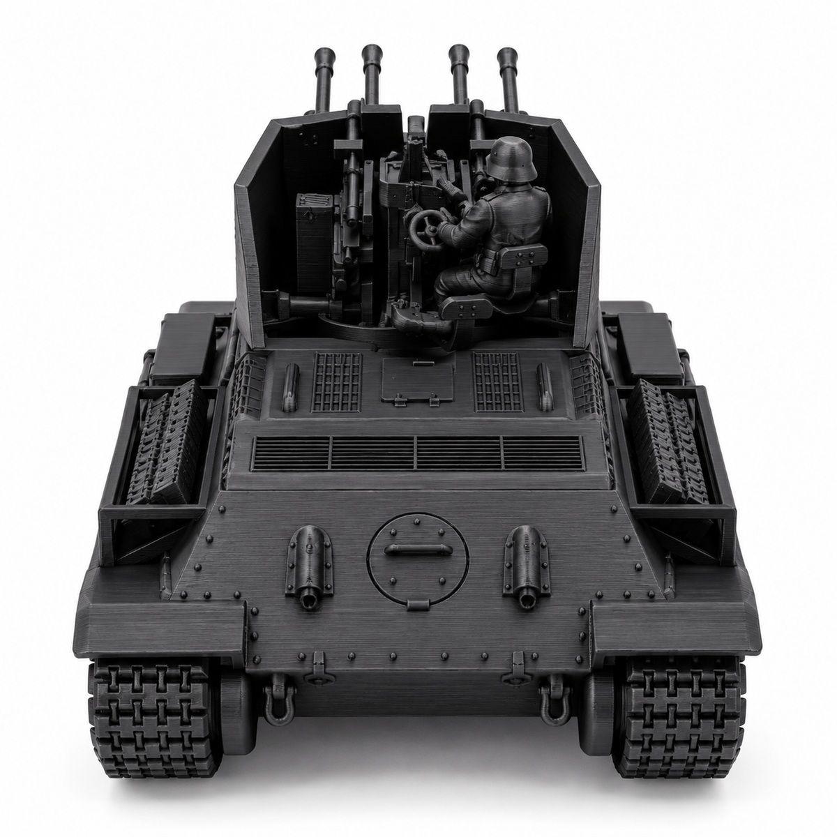 SSMODEL 1/72 1/144 WW2 Flakpanzer T-34r 2cm Flakvierling AA Resin Model TSS1242 — scale model kit