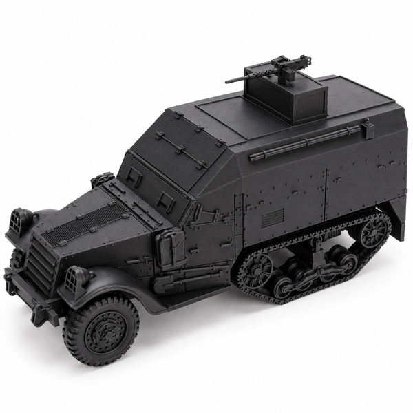 SSMODEL 1/72 1/144 WWII US M3 Half-track Command Version Resin Model Kit TSS0881