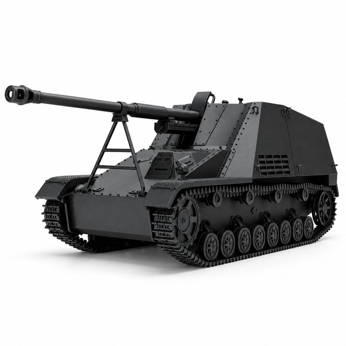 SSMODEL1/32 1/35 1/48 1/64 WWII Nashorn Hornisse SdKfz164 88mm Model Kit TSS1252 — detail view 3