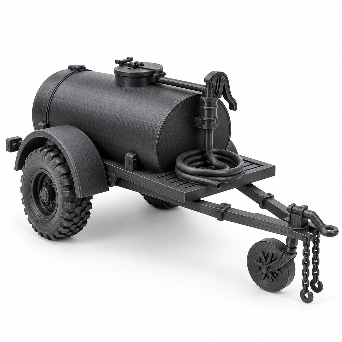 SSMODEL 1/32 1/35 1/48 1/64 US G-527 Water Tank Trailer 250gal Model Kit TSS1244 — scale model kit