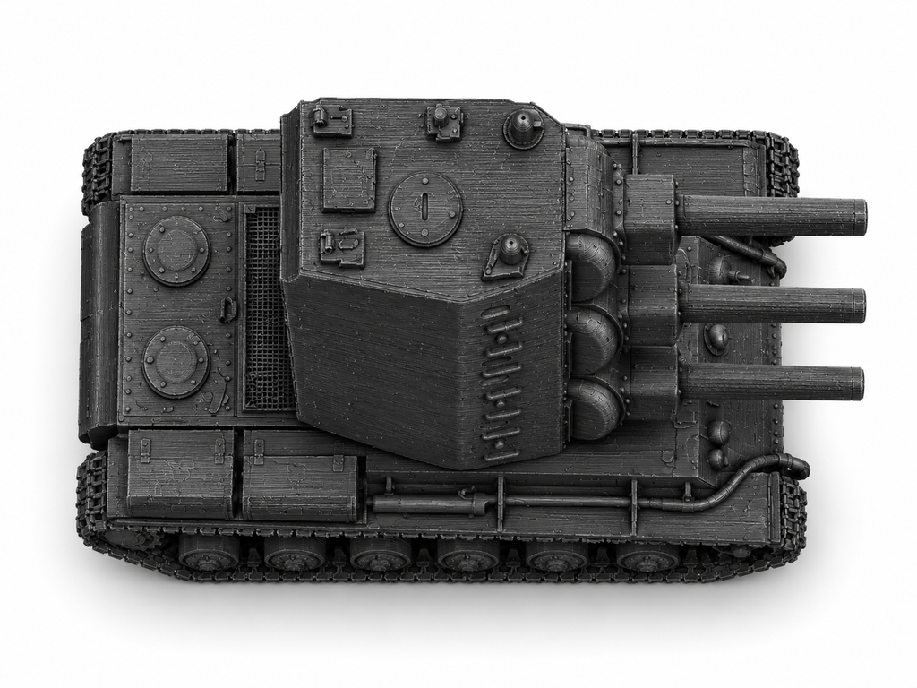 SSMODEL 1/72 1/144 Multi Scale KV-2-2-2 Funny Fictional Tank MODEL kit TSS0498
