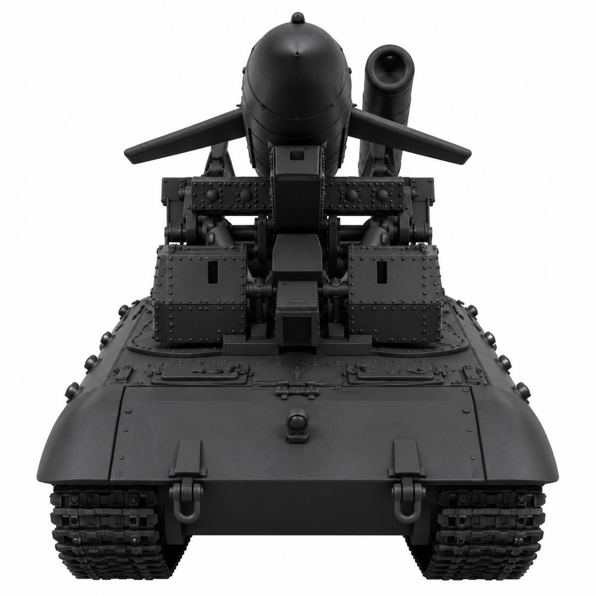 SSMODEL 1/72 1/144 Multi Scale V-1 auf E-100 german tank Resin MODEL KIT TSS0509 — detail view 2