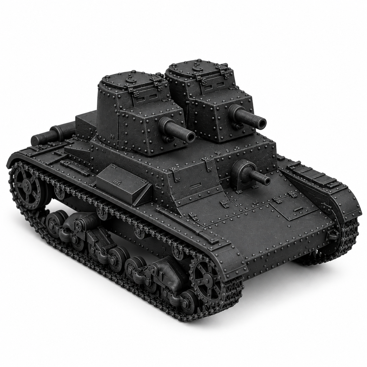 SSMODEL 1/72 1/144 Multi Scale T-26 mod. 1931 tank Resin Model Kit TSS0088 — detail view 12