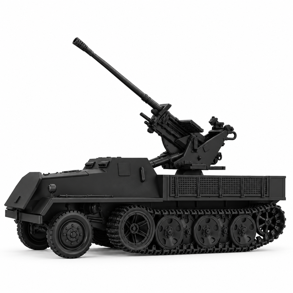 SSMODEL 1/72 1/144 Multi Scale 37mm FlaK 37 sWs Wehrmacht Schlepper KIT TSS1426
