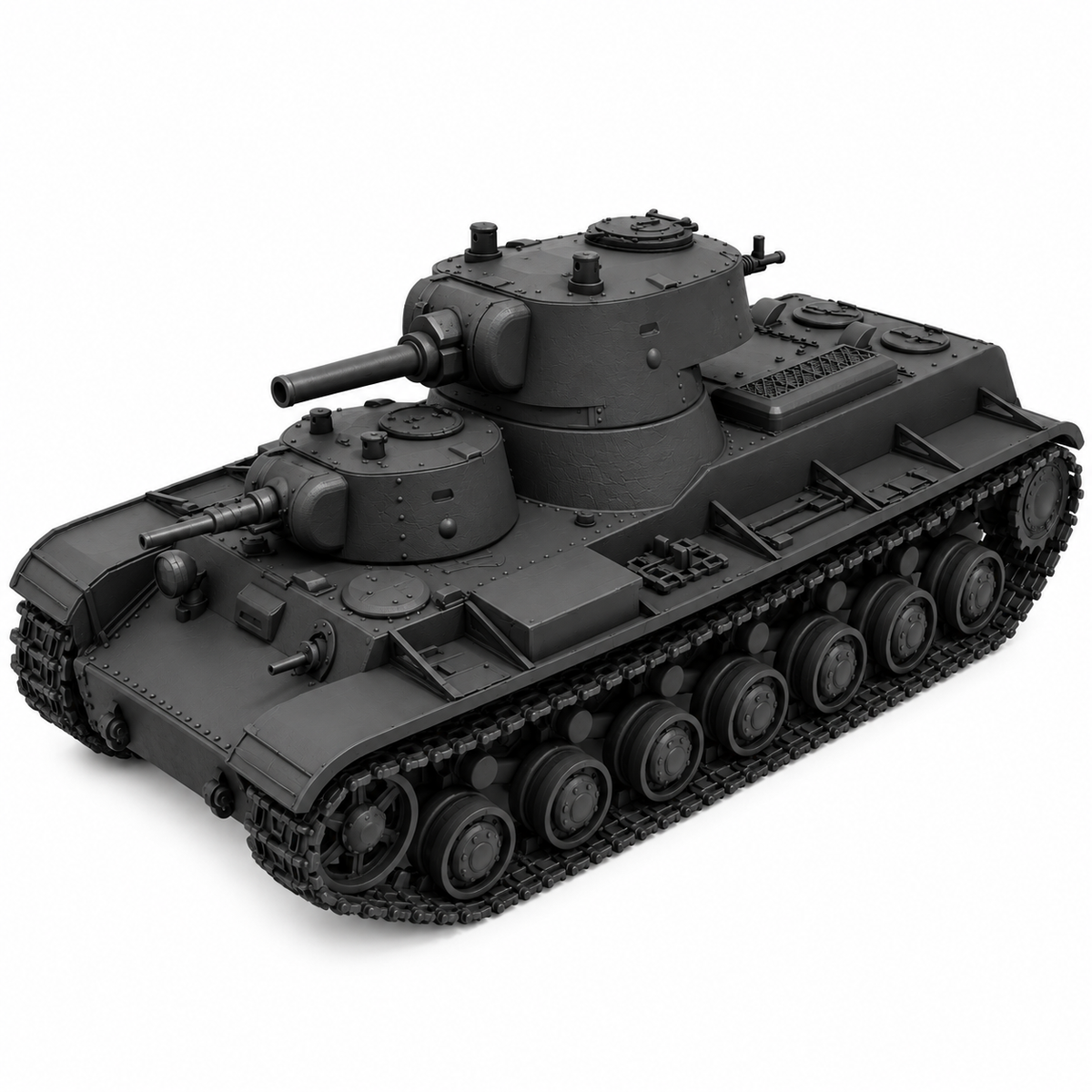 SSMODEL 1/72 1/144 Multi Scale SMK Tank Resin MODEL kit TSS0040 — detail view 7