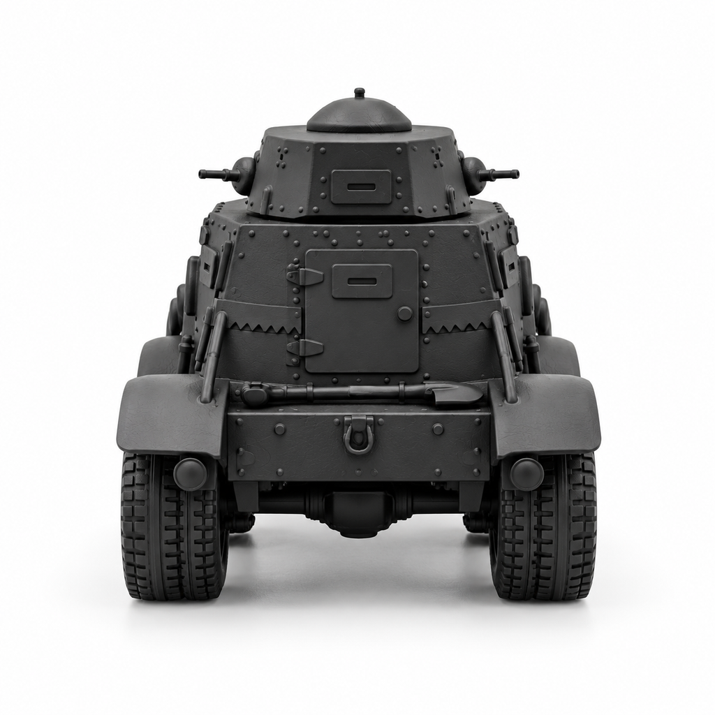SSMODEL 1/72 1/144 Multi-Scale WWII Soviet BAI-M Armored Car Resin Model TSS1227