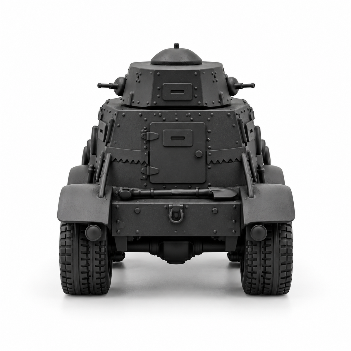SSMODEL 1/72 1/144 Multi-Scale WWII Soviet BAI-M Armored Car Resin Model TSS1227 — detail view 3