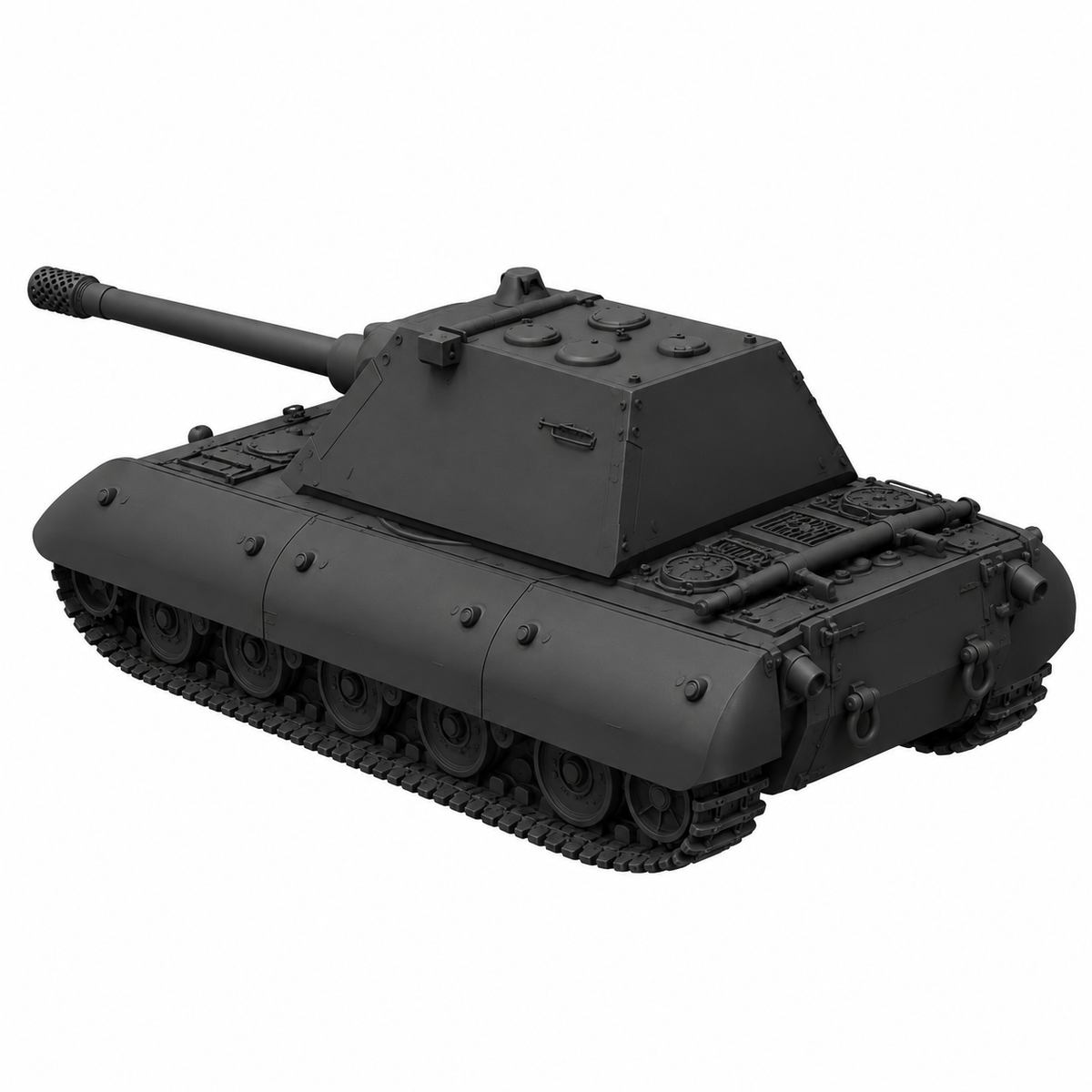 SSMODEL 1/72 1/144 Multi Scale E-100 German superheavy tank Resin Model TSS0177 — detail view 2