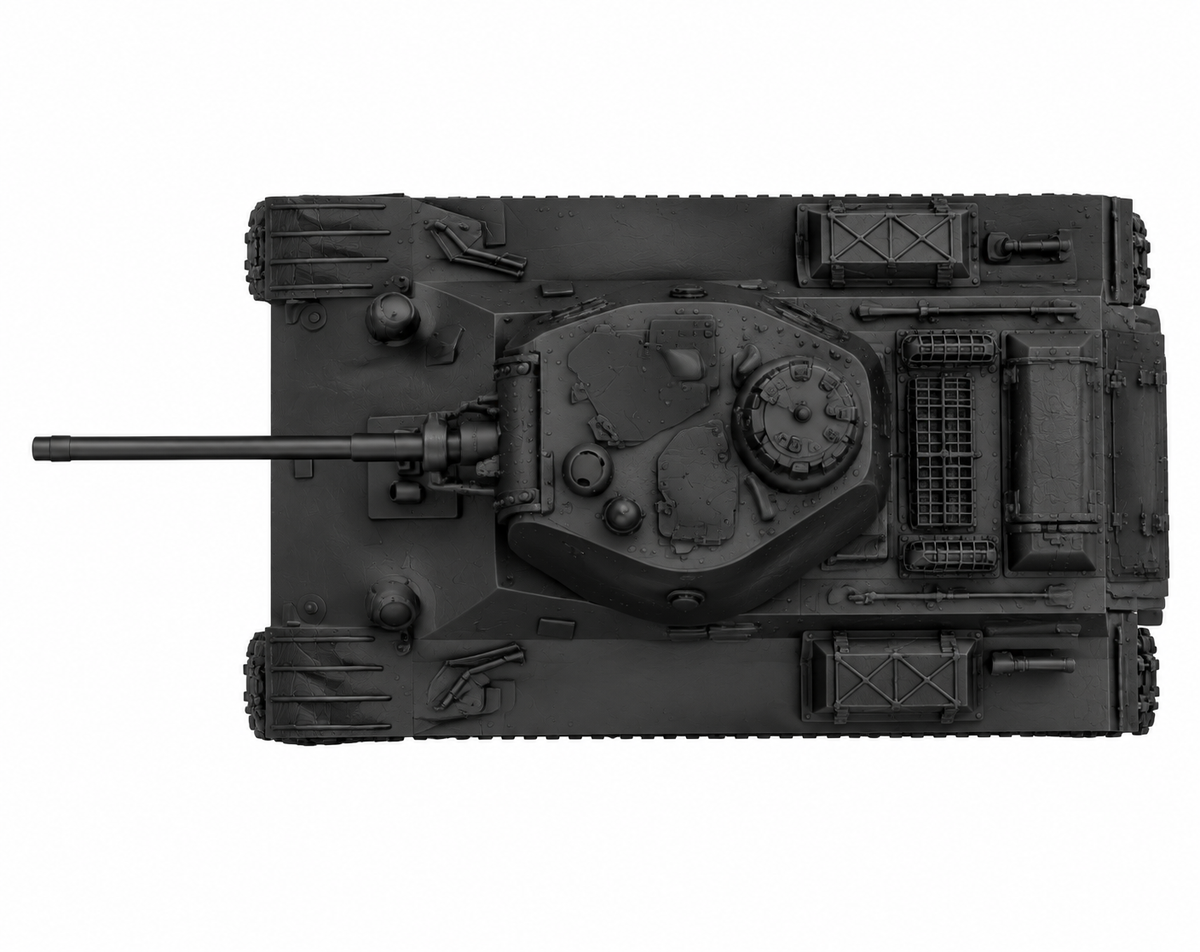 SSMODEL 1/72 1/144 Multi Scale T-50 Light Tank USSR WW2 Tank MODEL kit TSS1369 — detail view 2