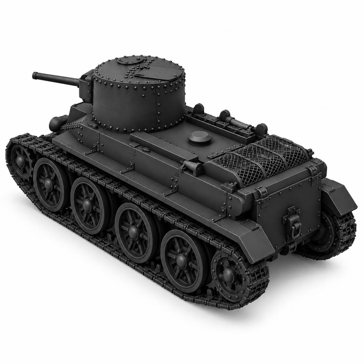 SSMODEL 1/72 1/144 Multi Scale BT-2 Tank Resin MODEL TSS0578 — detail view 4