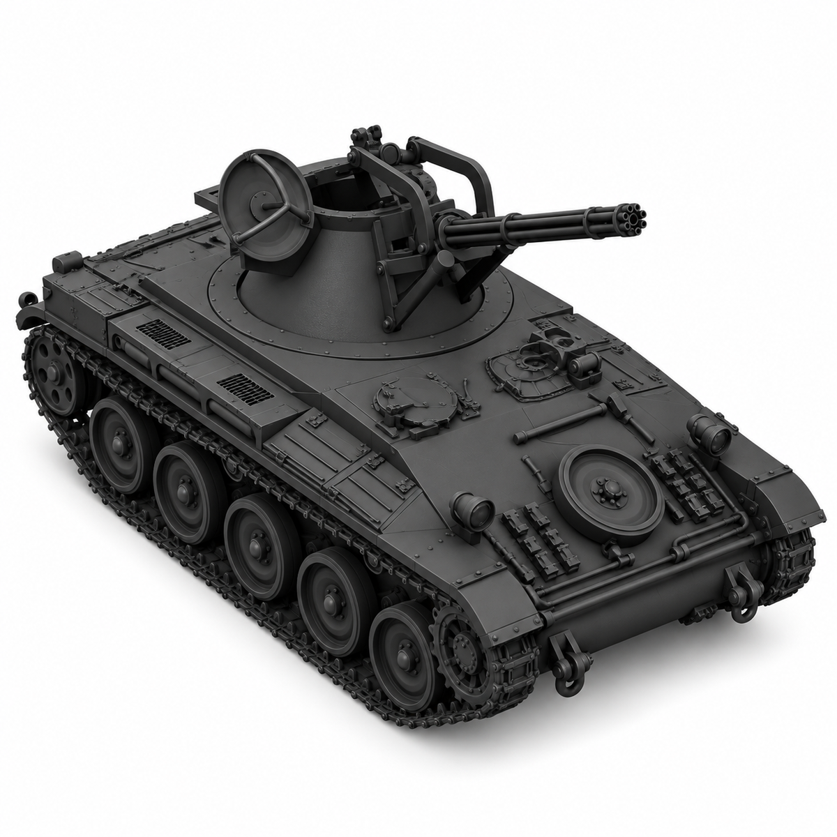 SSMODEL 1/72 1/144 Multi Scale AMX13 DCA French Anti-Aircraft Tank MODEL TSS0393 — detail view 5