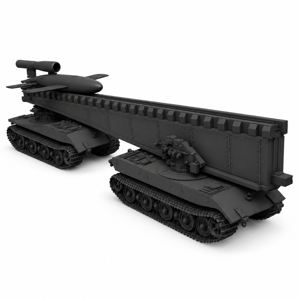 SSMODEL 1/72 1/144V-1 auf E-100 Ausf.B German missile launcher MODEL KIT TSS0465